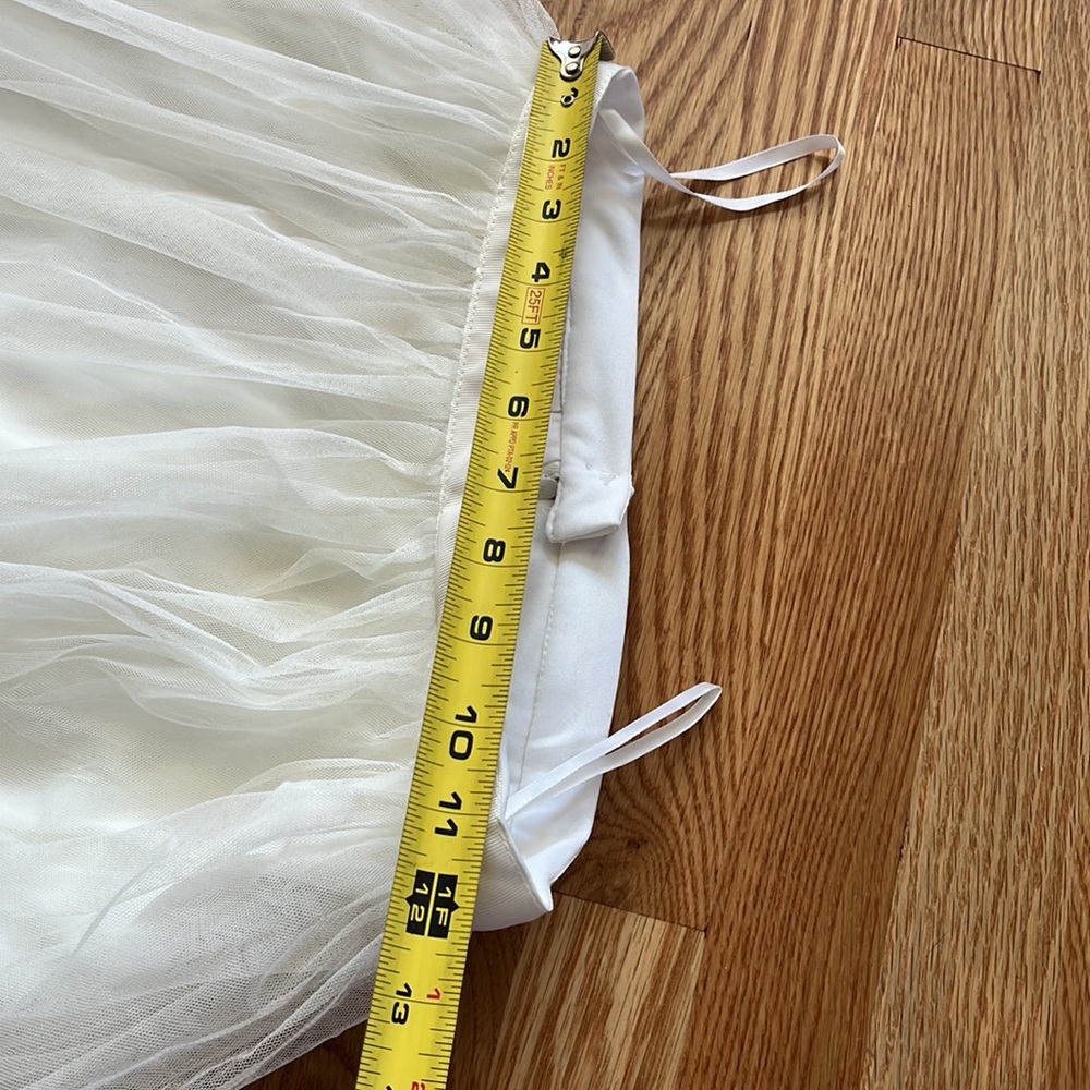 NWT BHLDN Leena Tulle Midi Skirt Ivory Sizes 0, 2, 4, - Picture 8 of 17